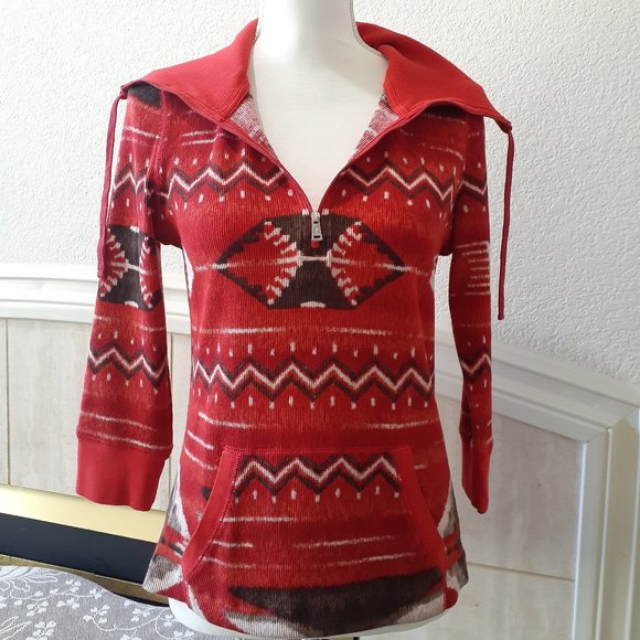 L-RL Ralph Lauren Active 3/4 Zip Top - Picture 4 of 16